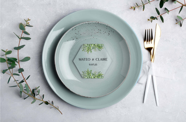 Lush | Coaster Wedding Favours - Evergreen Three Clear acrylic