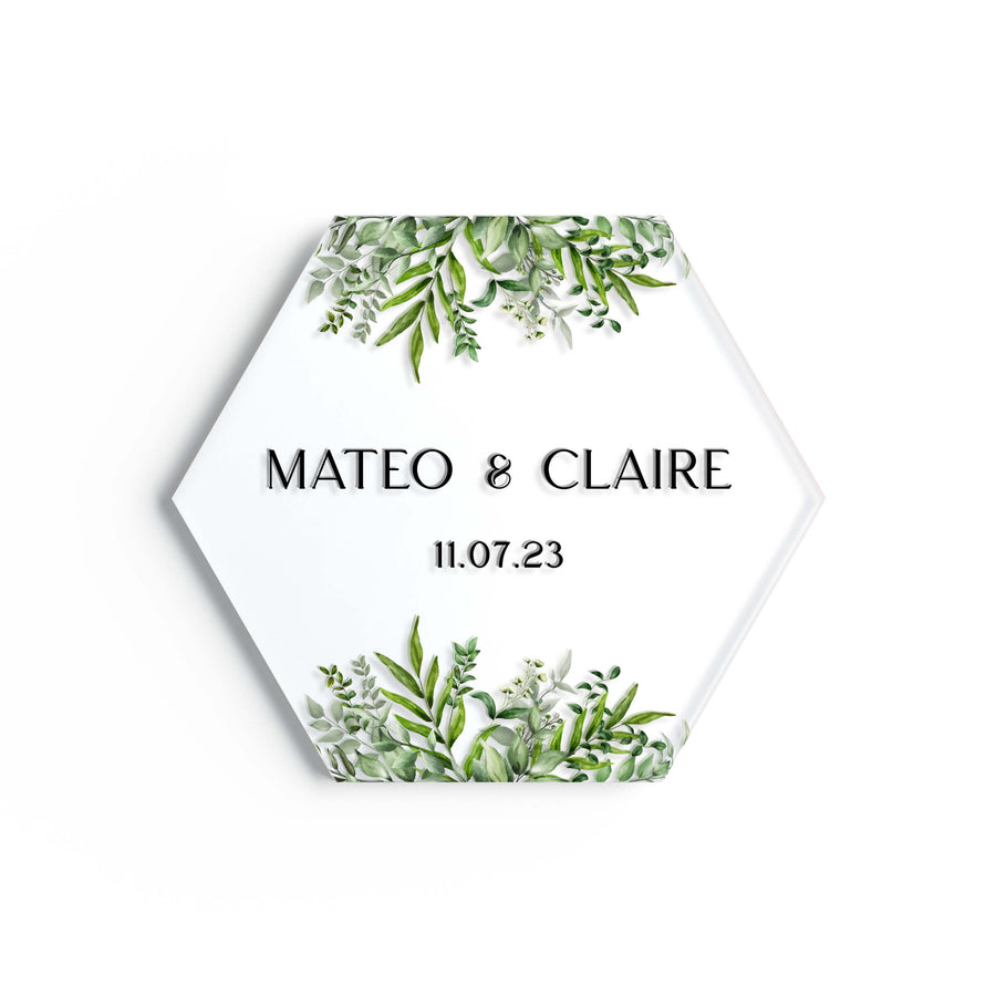 Lush | Coaster Wedding Favours - Evergreen Three Clear acrylic
