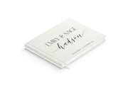 Names | Personalised Guest Book - Evergreen Three White linen