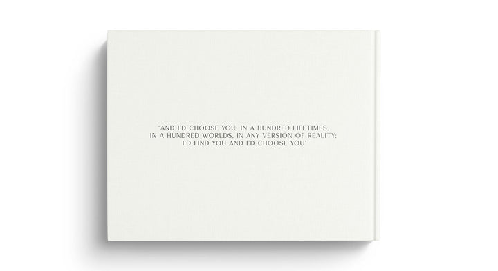 Names | Personalised Guest Book - Evergreen Three White linen